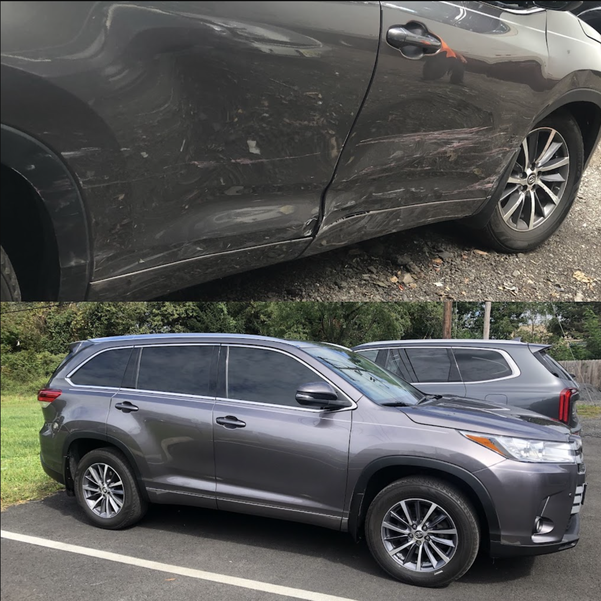 Before and After auto body repair in new jersey